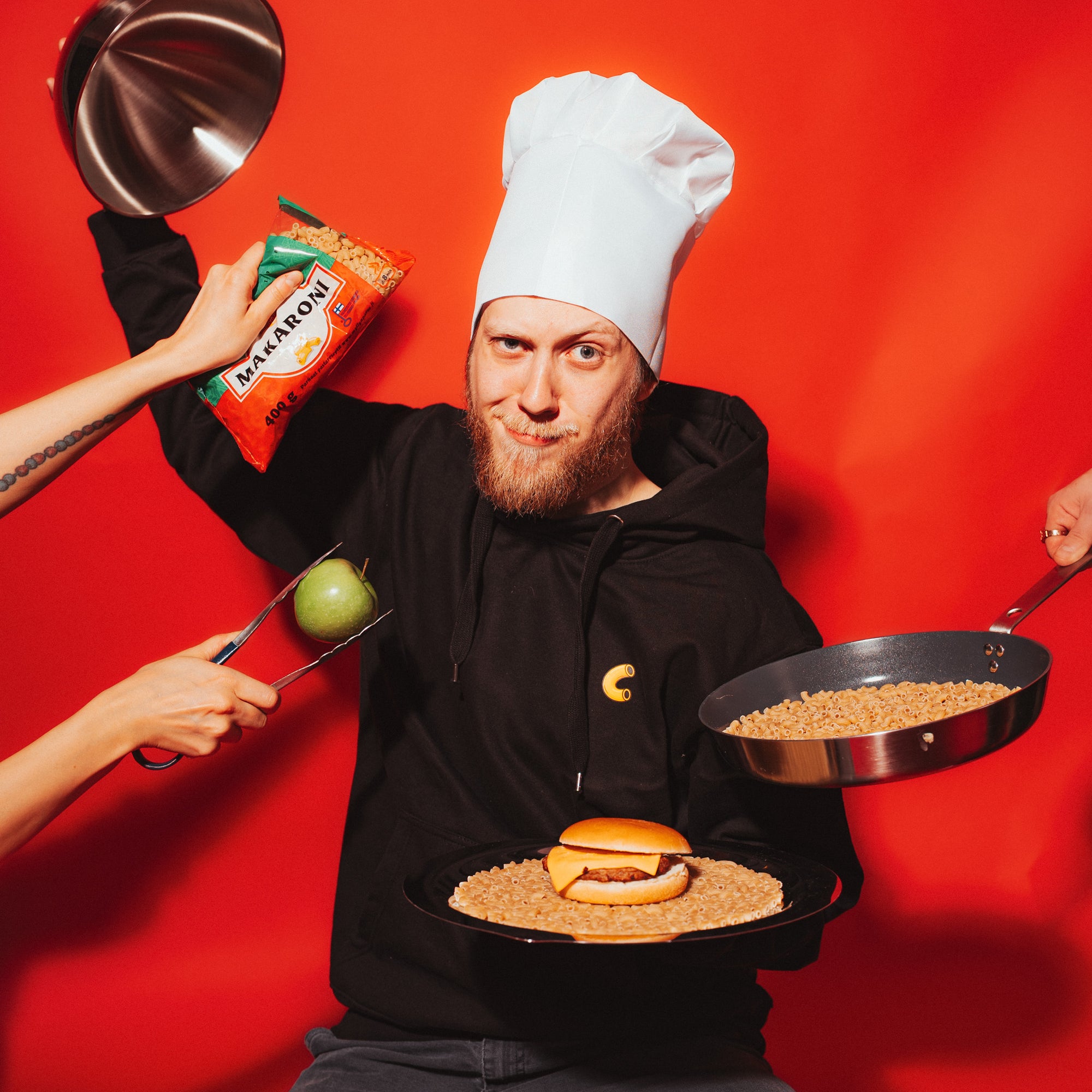 Imusin eväät - Huppari, musta