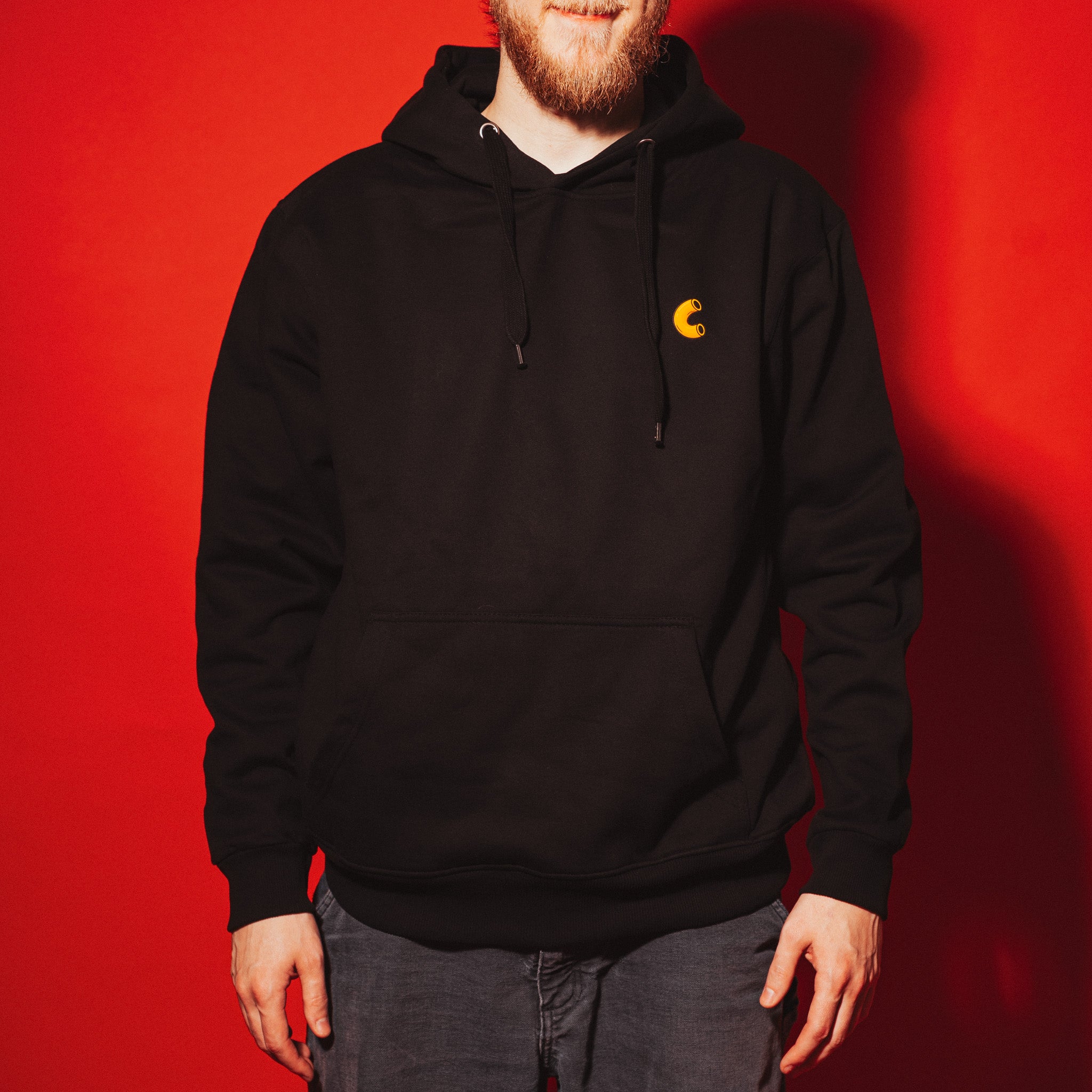 Imusin eväät - Huppari, musta